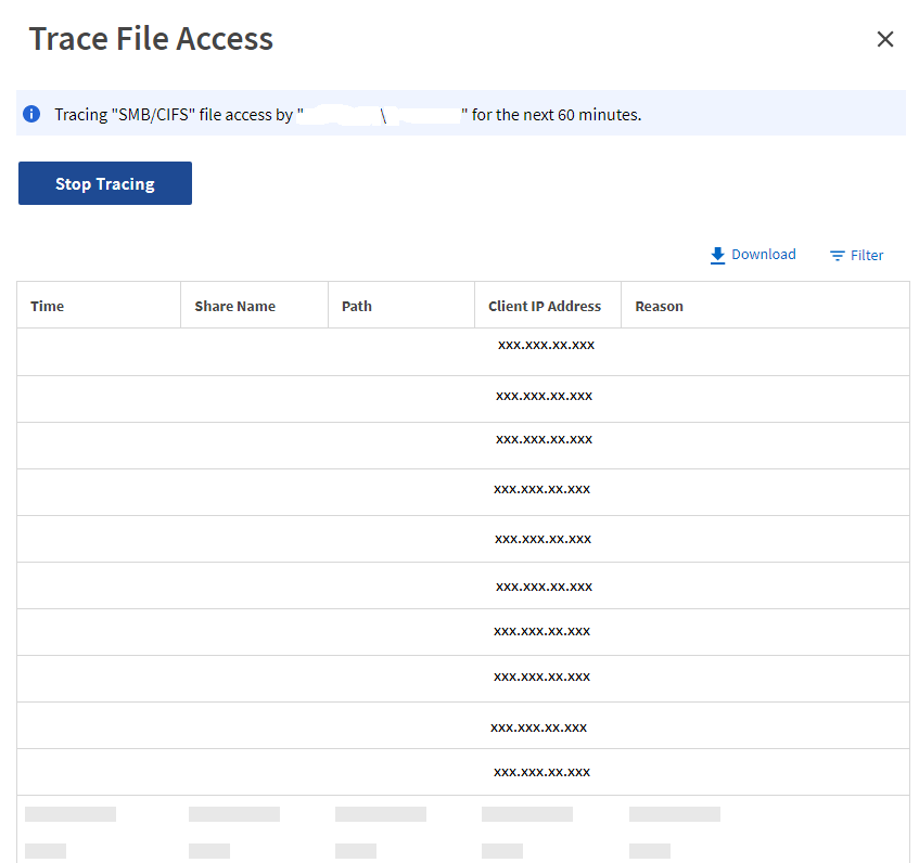 Trace File Access in OSM shows empty table in GUIEdit