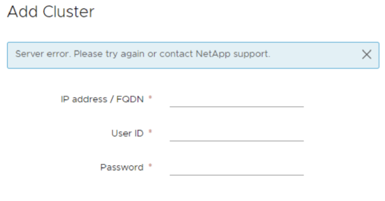 Unable to add a storage cluster after upgrading to VCP 5.1 Unable to add a storage cluster after upgrading to VCP 5.1