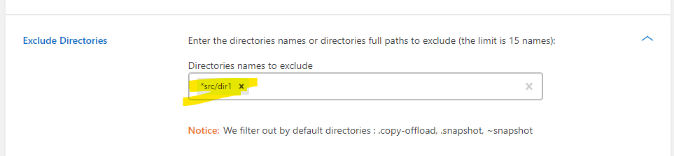 Cloud sync exclude same name directories