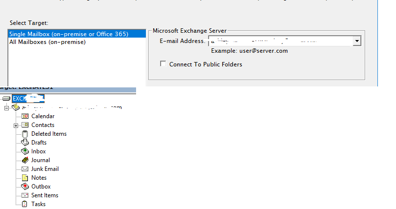SMBR does not show the Archive folder in the Target Pane