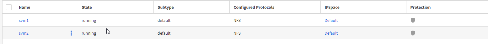 Native FPolicy widget or specific SVMs