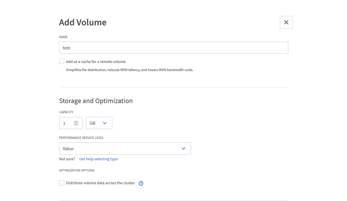 Quality of Service (QoS) policy get applied to a newly created volume in System Manager