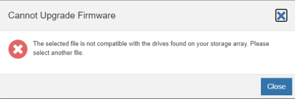 Unable to apply DFW despite correct file used on E-Series 11.80