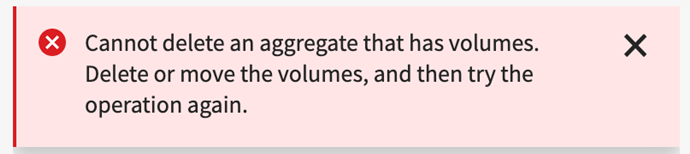 Aggregate cannot be deleted due to stale temp volume left over after unsuccessful volume move