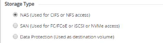 New Experience UI does not display Storage Type selection when creating volume New Experience UI does not display Storage Type selection when creating volume