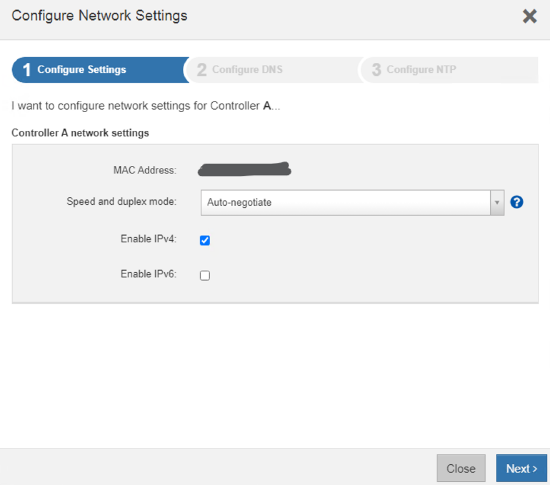 Configure Network Settings prompt in SANtricity UI at each log in Configure Network Settings prompt in SANtricity UI at each log in