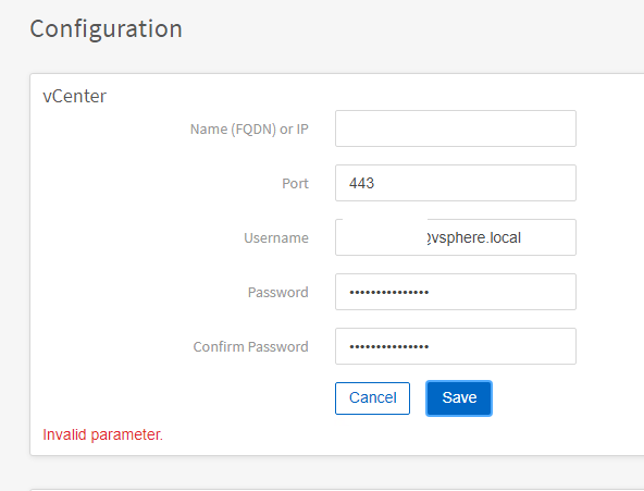 SCV Management Dashboard UI errors after upgrading from 4.9 to 5.0P1