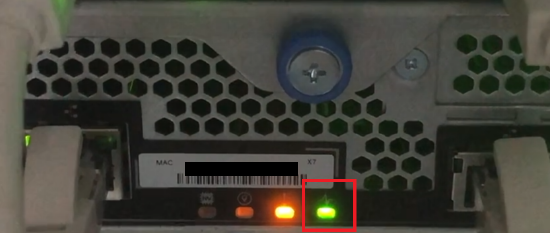 Cache Active LED remains on even after E-Series EF600 is placed offline