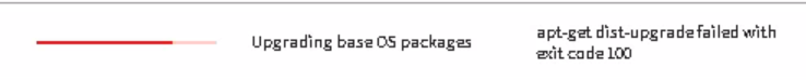 Storagegrid upgrade fails with error apt-get dist-upgrade failed with exit code 100