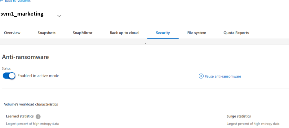 All suspect file extensions appear cleared when only one is selected in ONTAP System Manager