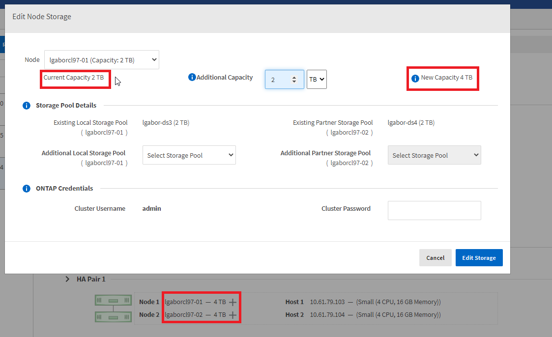 ONTAP Deploy shows a different 