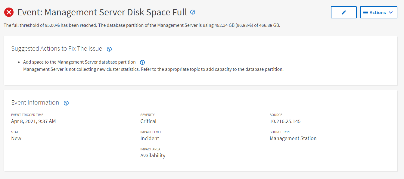 Event - Management Server Disk Space Full.PNG